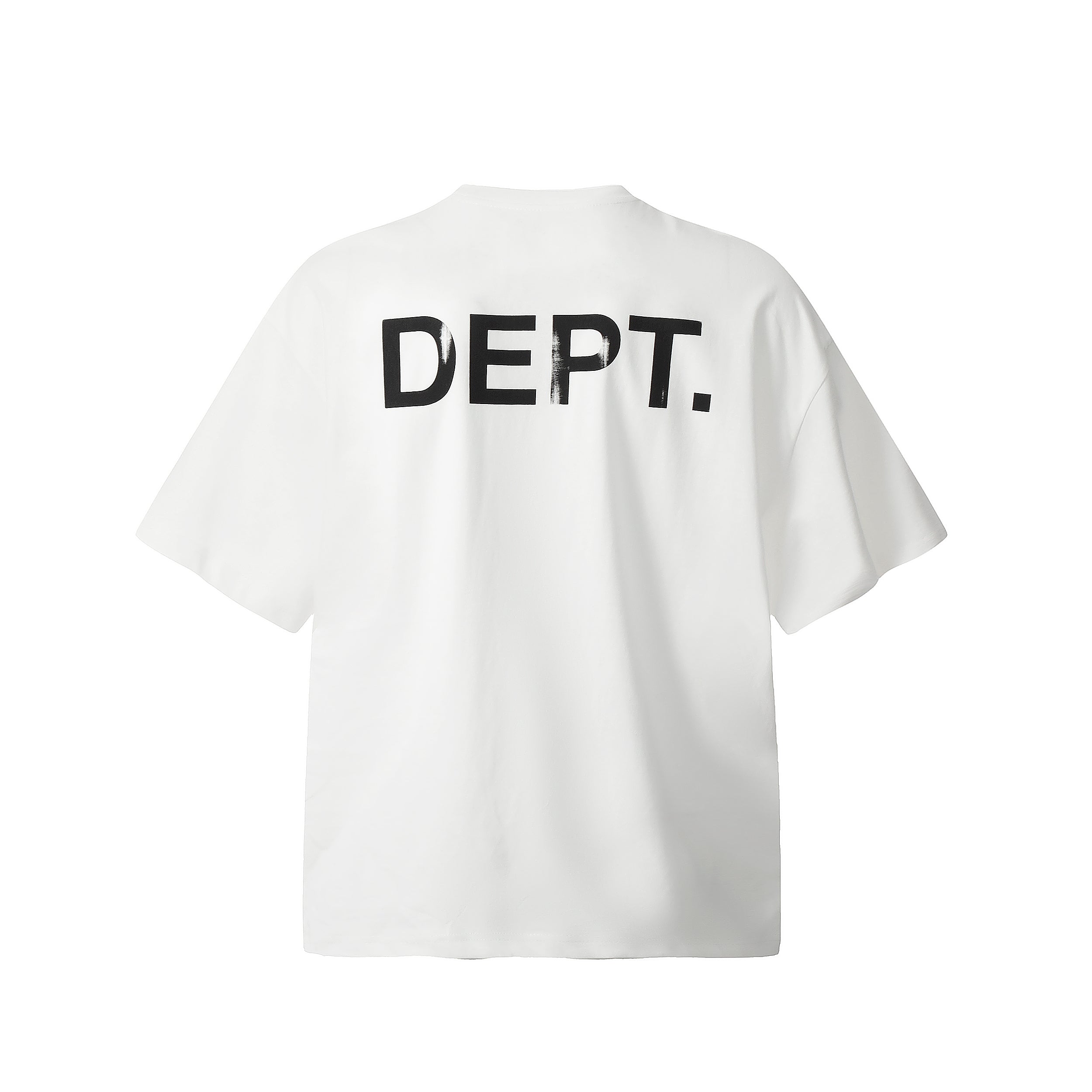 GALLERY DEPT Hand-Painted Distressed T-Shirt Deep Red