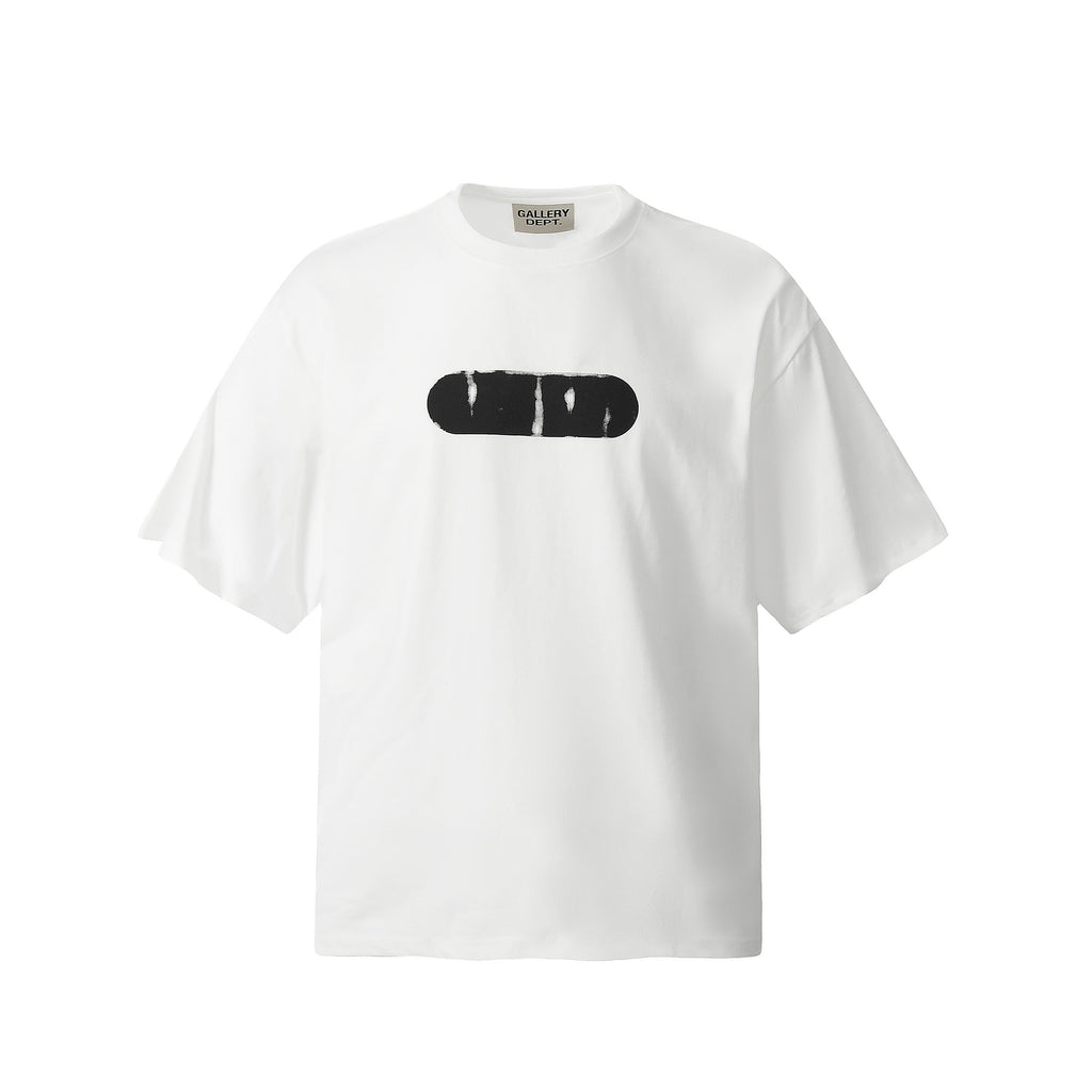 GALLERY DEPT Hand-Painted Distressed T-Shirt Deep Red