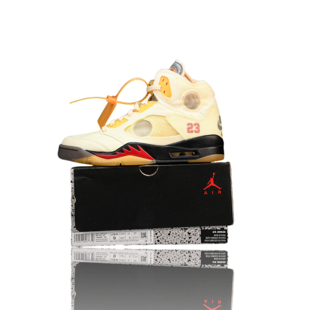 Off-White x AJ5 Retro 'Sail'