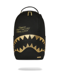 Black & Gold Shark Backpack