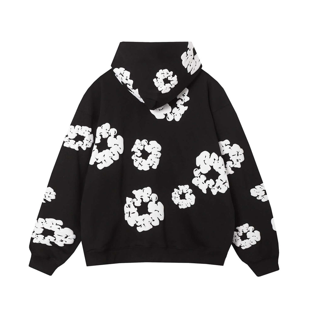 DENIM TEARS COTTON WREATH HOODIE BLACK