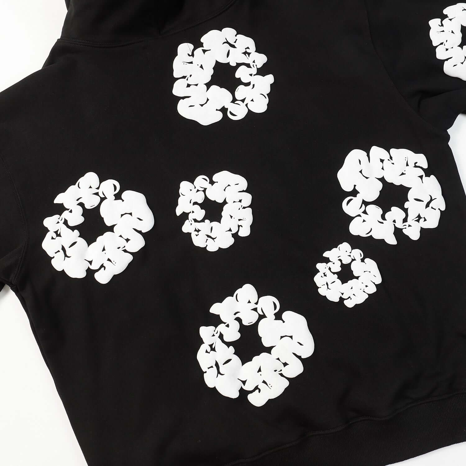 DENIM TEARS COTTON WREATH HOODIE BLACK