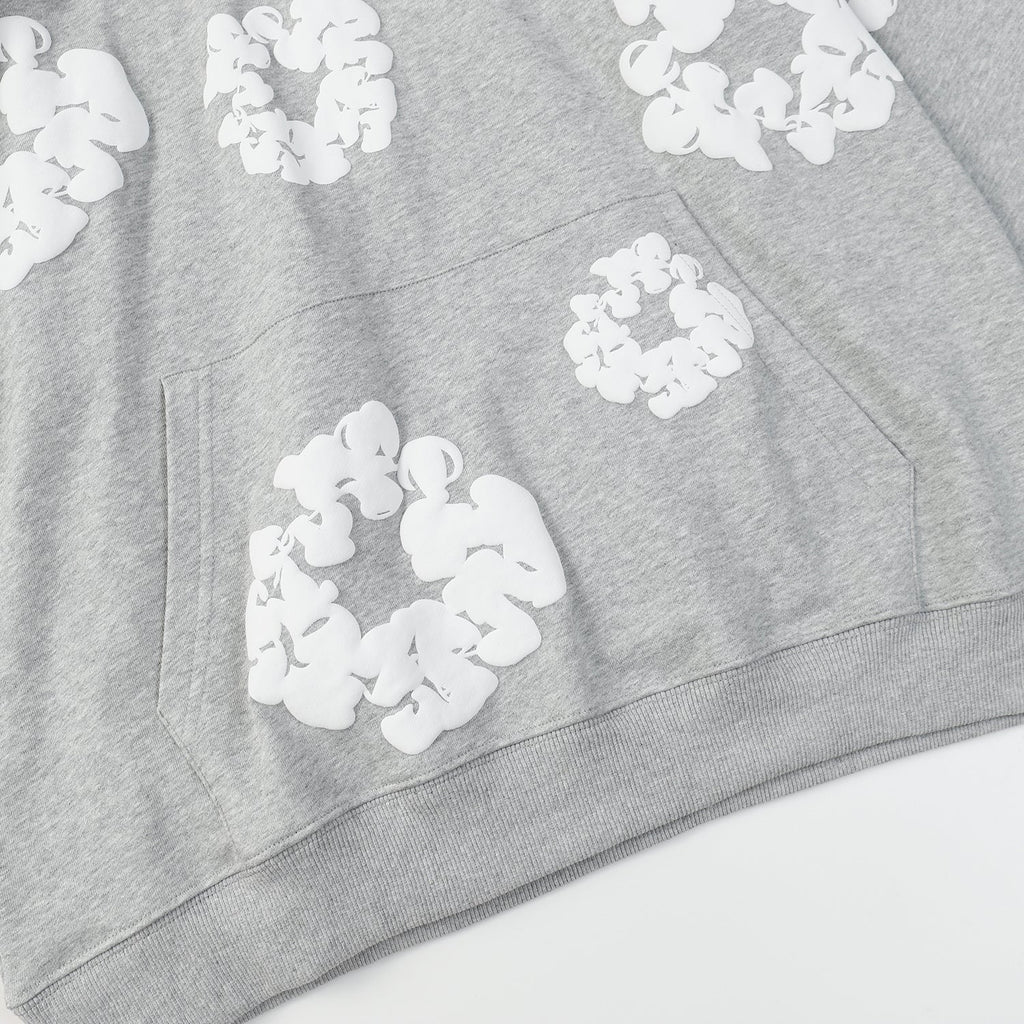 DENIM TEARS COTTON WREATH HOODIE GREY