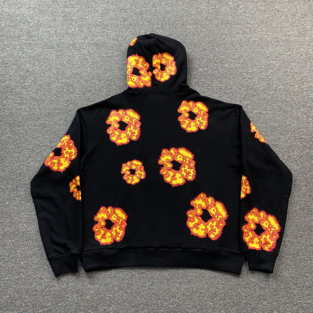 DENIM TEARS x OFFSET WREATH HOODIE BLACK