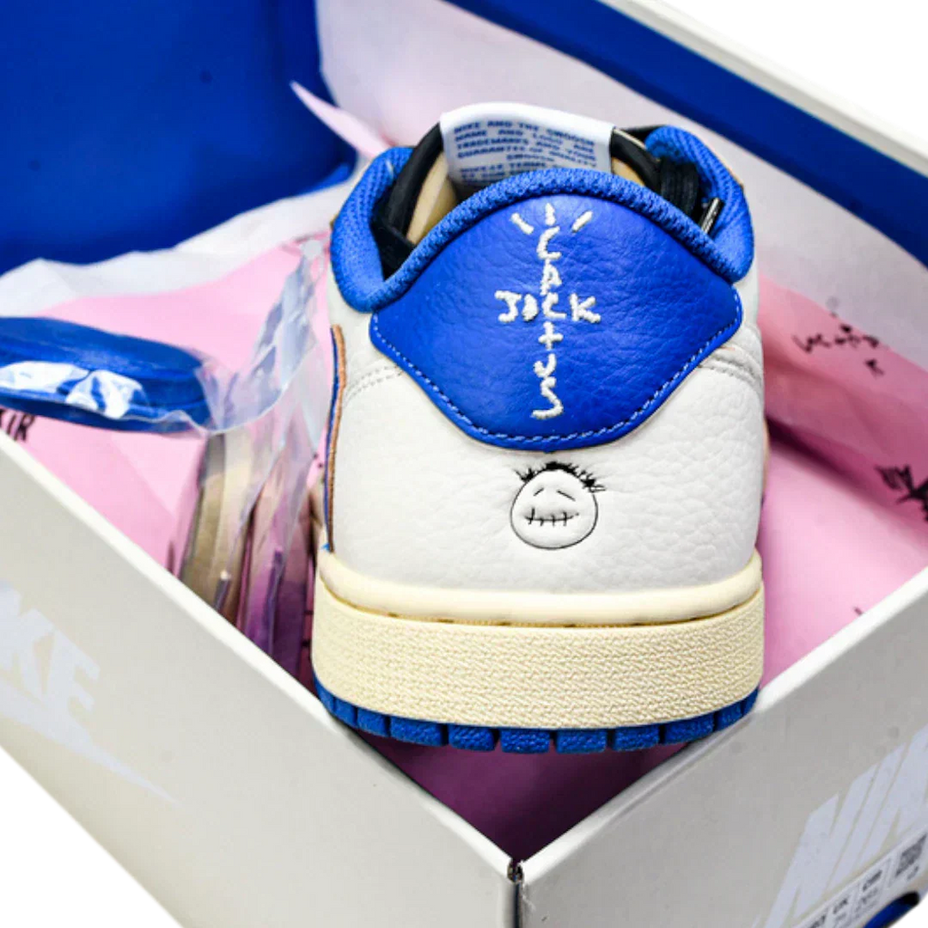 Travis Scott x Fragment AJ1 Low OG 'Sail Military Blue'